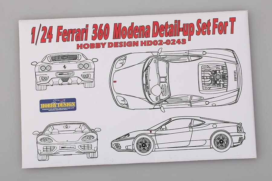 Hobby Design HD02-0243 Ferrari 360 Modena Detail-Up Set for Tamiya 1/24