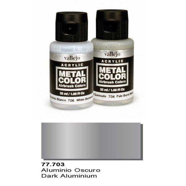 Vallejo 77703 Metal Color - Dark Aluminum 32ml