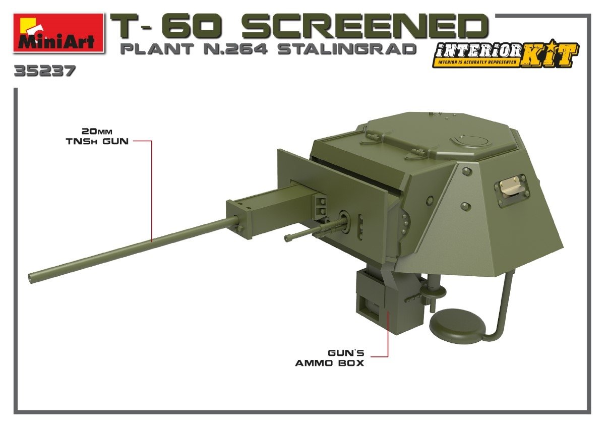MiniArt 35237 T-60 SCREENED (PLANT NO.264 STALINGRAD) INTERIOR KIT 1/35 – image 6