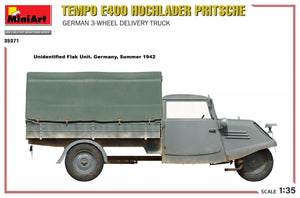 MiniArt 35371 Tempo E400 Hochlader Pritsche German 3-wheel delivery truck 1/35 – immagine 16