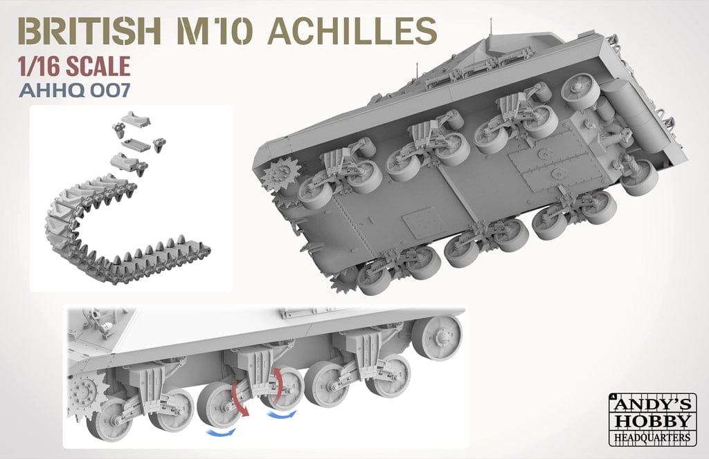 Andy&amp;#39;s Hobby Headquarters AHHQ-007 British M10 &amp;quot;Achilles&amp;quot; IIc Tank Destroyer 1/16 – Bild 6