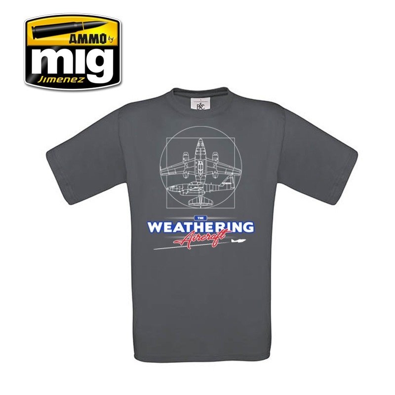 AMMO of Mig Jimenez 8019M The Weathering Aircraft T-shirt (size M)