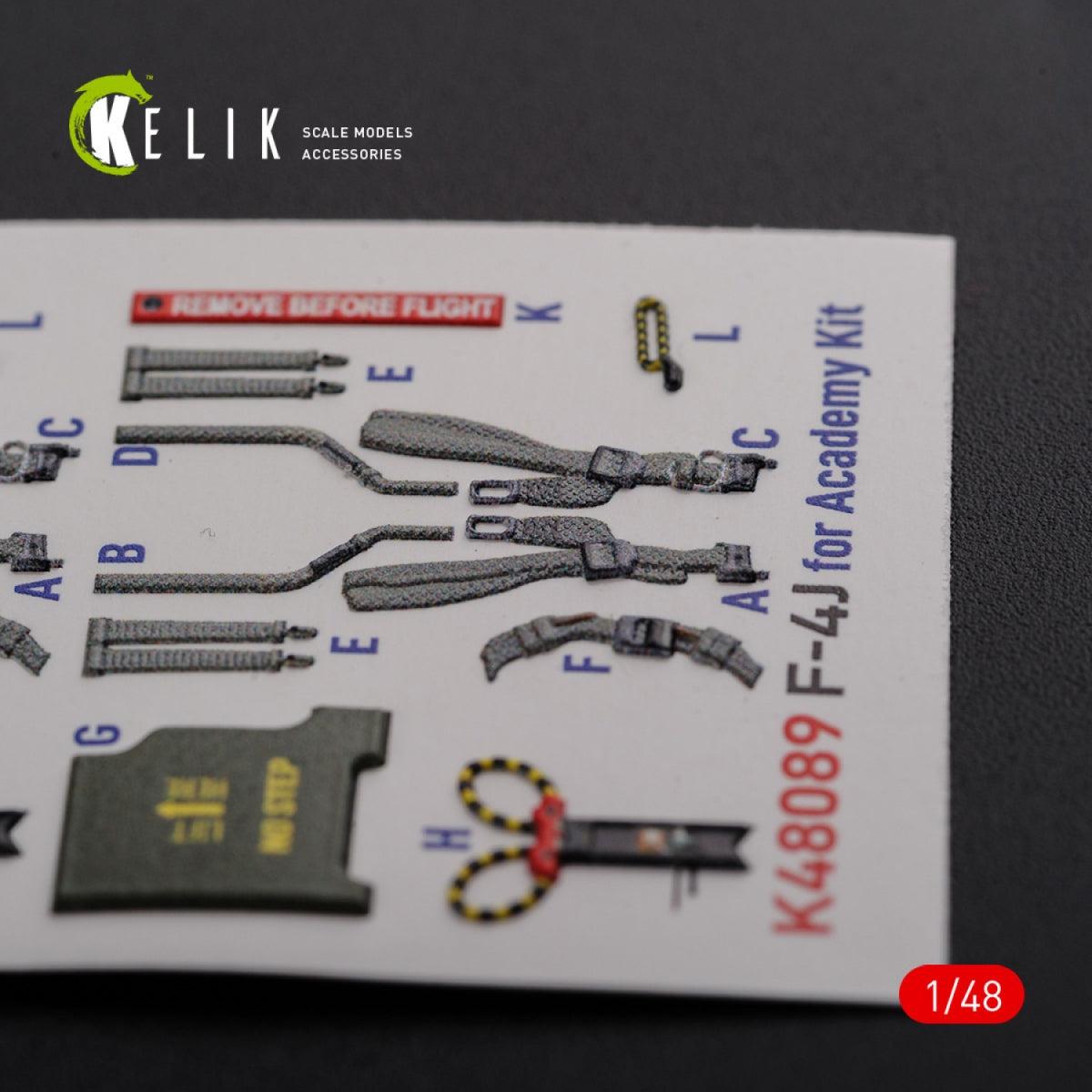 KELIK K48089 F-4J &amp;quot;Phantom II&amp;quot; interior 3D decals for Academy kit 1/48 – obrázek 10