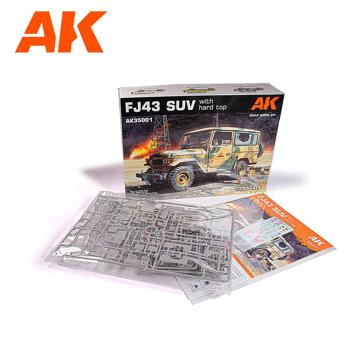 AK Interactive AK35001 FJ43 SUV AVEC TOIT RIGIDE 1/35 – image 2