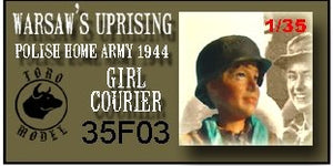 ToRo Model 35F03 Warsaw Uprising - AK Courier / Warsaw&amp;#39;s Uprising girl courier - Polish Home Army 1944 1/35 – image 2