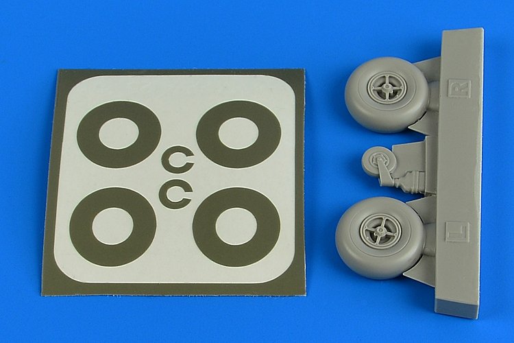 Aires 2224 Bucker Bu 131 wheels &amp; paint masks 1/32