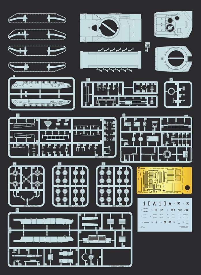 Flyhawk FH3302 M1A1 Main Battle Tank 1/72 – image 3