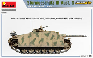 Mini Art 35338 Sturmgeschutz III Ausf. G APRIL 1943 ALKETT PROD. INTERIOR KIT 1/35 – obrázek 7