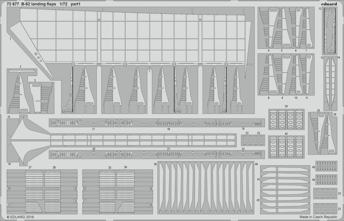 Eduard 72677 B-52 landing flaps 1/72 MODELCOLLECT – obrázek 2
