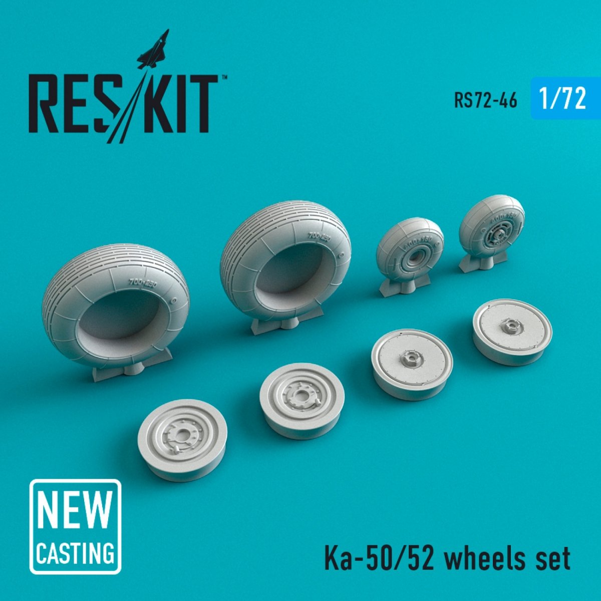 RESKIT RS72-0046 KA-50/52 (ALL VERSIONS) WHEELS SET 1/72
