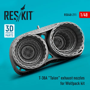 RESKIT RSU48-0211 T-38A &amp;quot;TALON&amp;quot; EXHAUST NOZZLES FOR WOLFPACK KIT (3D PRINTED) 1/48 – obrázek 2