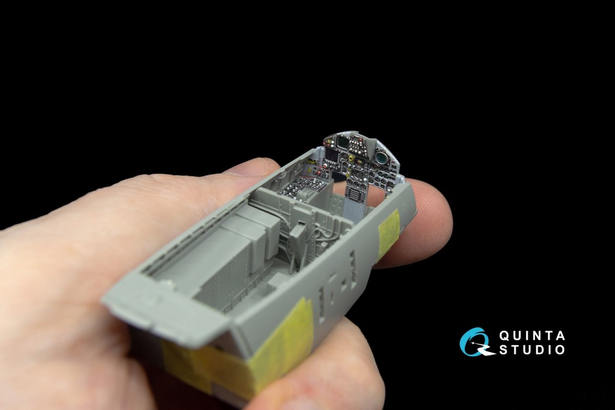 Quinta Studio QD48039 F-15C 3D-Printed &amp;amp; colored Interior on decal paper (for GWH kit) 1/48 – immagine 4