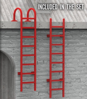 RT-Diorama 35655 3D Resin Print: Industrial Ladders 1/35 – image 2