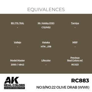 AK Interactive RC883 No.9/No.22 Olive Drab (WWII) 17 ml – imagen 3