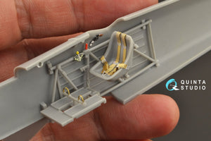 Quinta Studio QD48274 He 51B 3D-Printed &amp;amp; colored Interior on decal paper (Roden) 1/48 – image 6