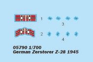 Trumpeter 05790 German Zerstorer Z-28 (1945) 1/700 – image 5