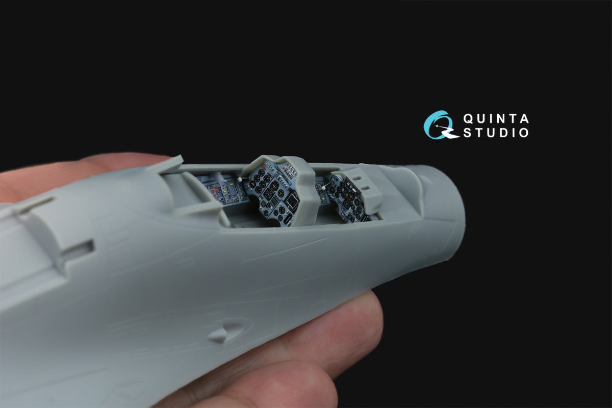 Quinta Studio QD+72178 Su-27UB 3D-Printed &amp;amp; colored Interior on decal paper (Trumpeter) (with 3D-printed resin part) 1/72 – Bild 11