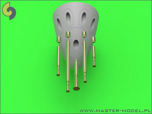Master AM-32-088 P-38M Lightning - Browning .50 cal MG barrels and 20mm gun tip with flash hider – Bild 3