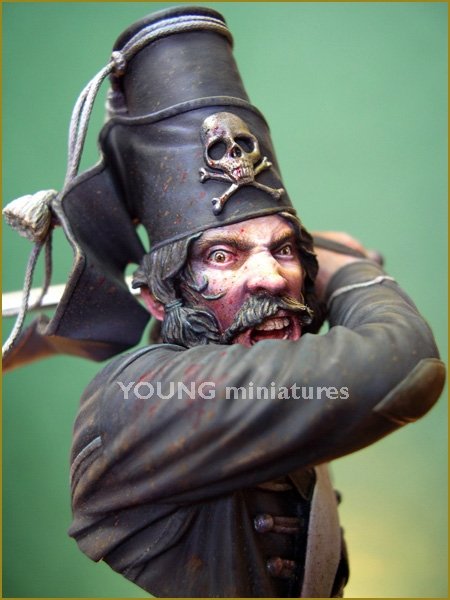 Young Miniatures YH1836 The DeathFrederick the Great&amp;#39;s 5th Hussars 1/10 – obrázek 5