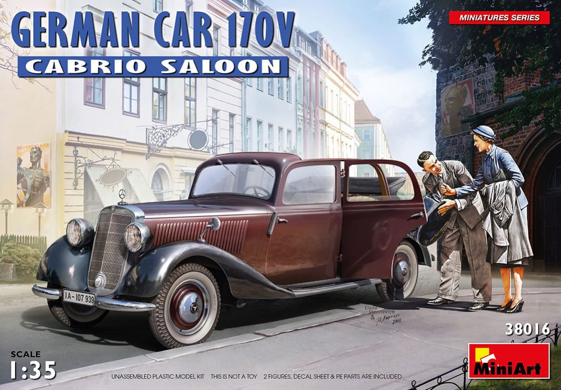 MiniArt 38016 GERMAN CAR 170V CONVERTIBLE SALOON 1/35