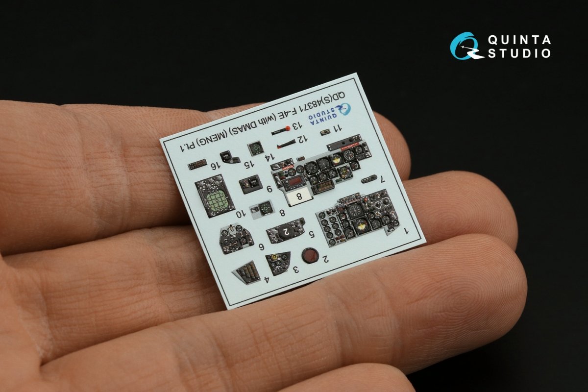 Quinta Studio QD48371 F-4E with DMAS 3D-Printed &amp;amp; colored Interior on decal paper (Meng) 1/48 – image 5