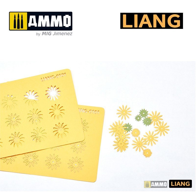 Liang 0101 Paper Sunflowers for Dioramas (laser+ 3D print parts) – Bild 7