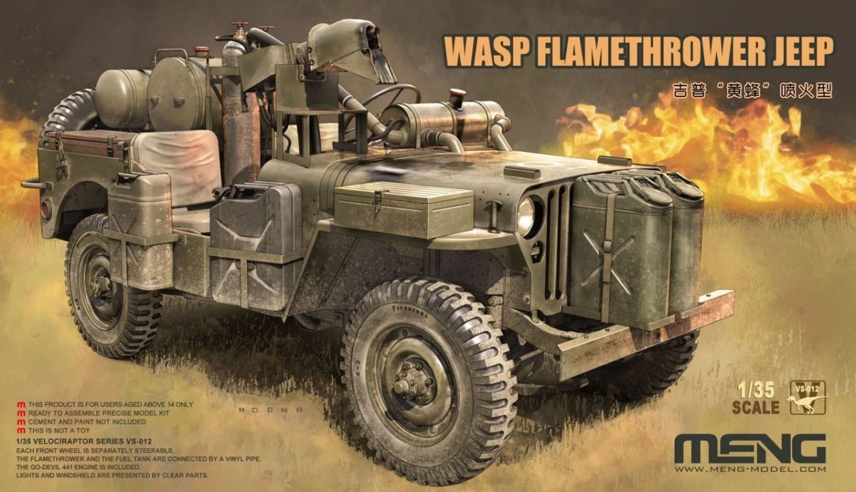 Jeep lance-flammes Meng Model VS-012 WASP 1/35