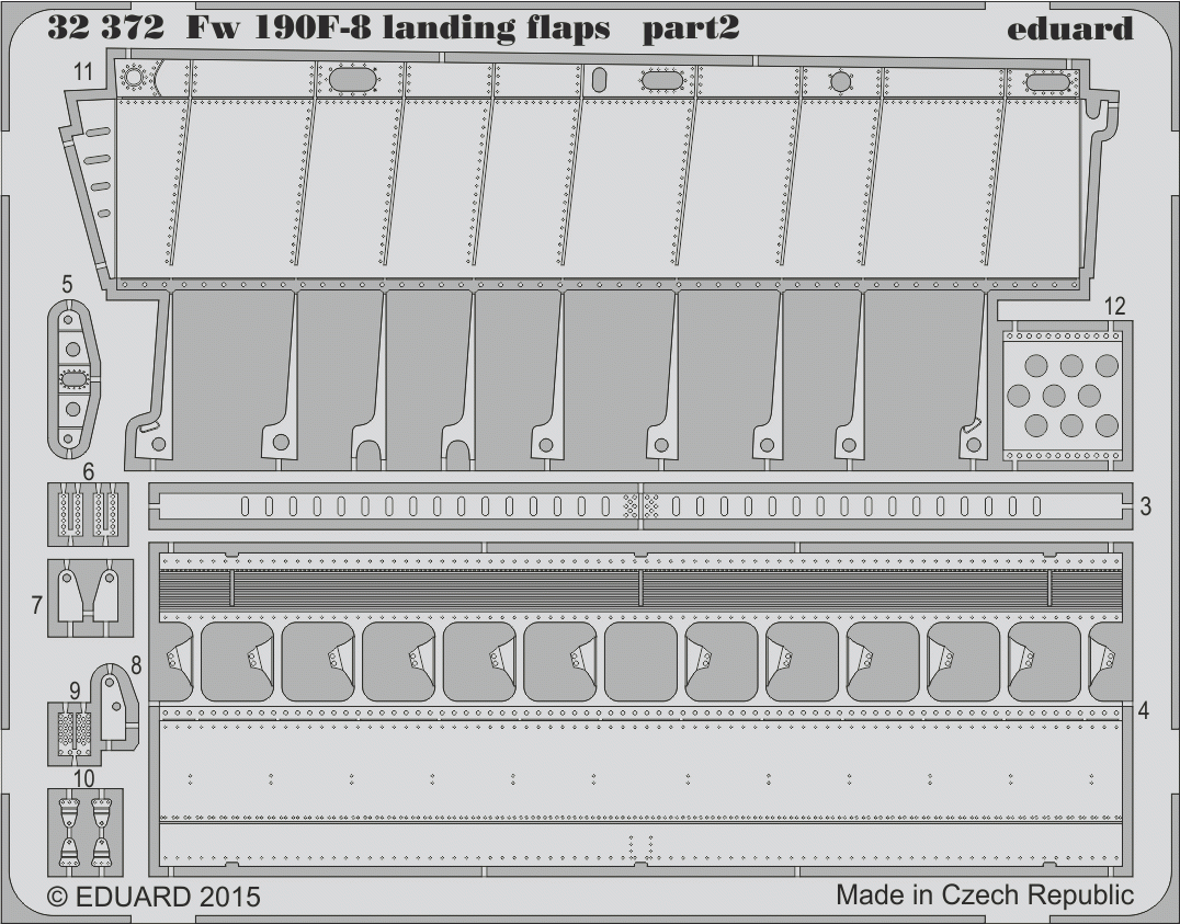 Eduard 32372 Fw 190F-8 landing flaps 1/32 Revell – obrázek 2