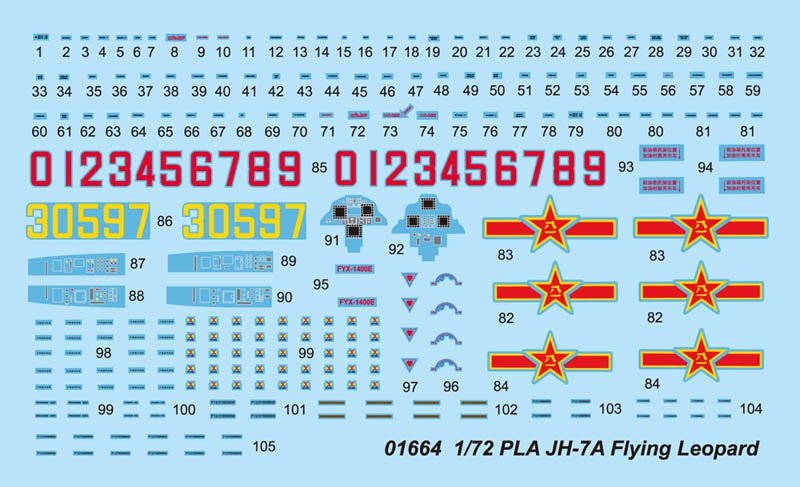 Trumpeter 01664 PLA JH-7A Flying Leopard 1/72 – imagen 4
