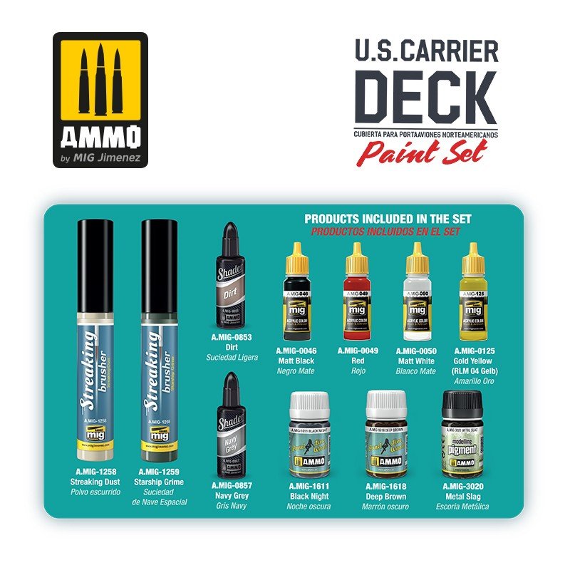 AMMO of Mig Jimenez 7457 US Carrier Deck Paint Super Pack Set – image 3