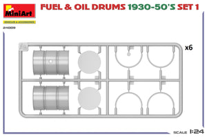 MiniArt 24009 FUEL OIL DRUMS 1930-50&amp;#39;S SET 1. GERMAN TYPE 1/24 – image 4