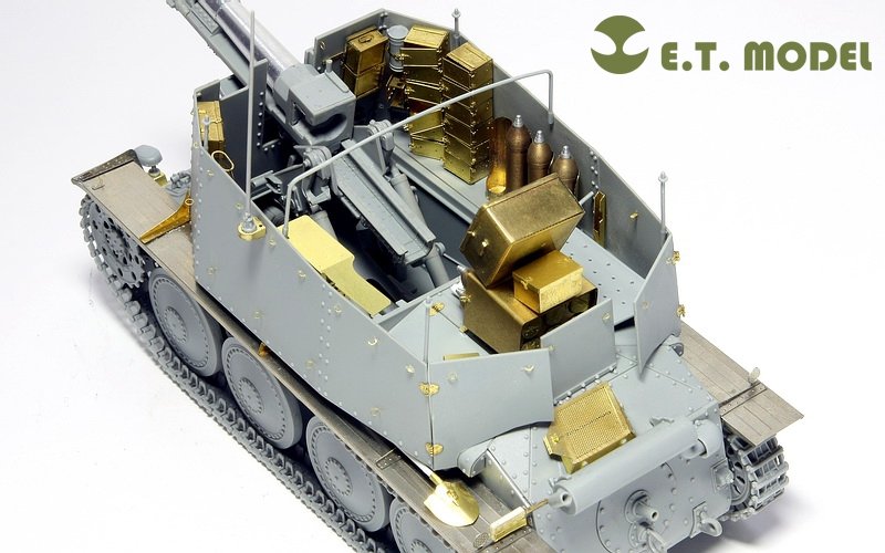 ET Model E35-005 WWII German Sd.Kfz.138/1 Ausf.H 15cm sIG33/1 “Grille” (For DRAGON 6470) (1/35) – image 3