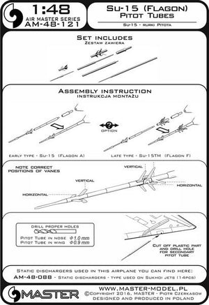 Master AM-48-121 Su-15 (Flagon) - Pilot Tubes 1/48 – image 5