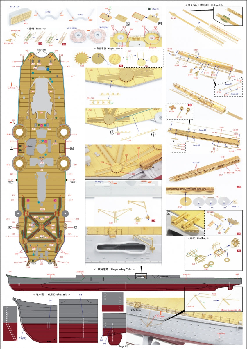 Pontos 37035F1 IJN Heavy Cruiser Mogami 1942 Detail Up Set 1/350 – image 10
