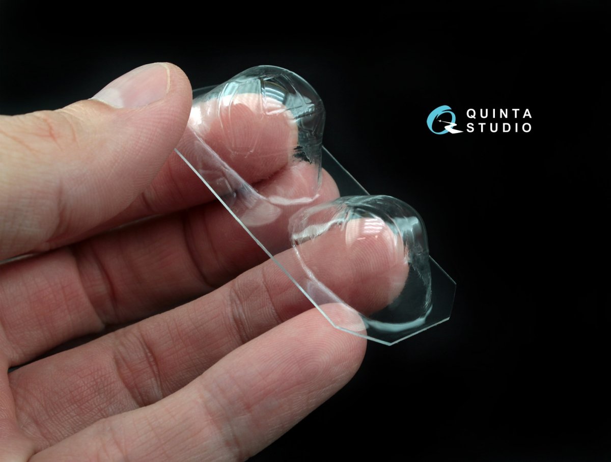 Quinta Studio QC48017 Su-2 vacuformed clear canopy (for Zvezda kit) 1/48 – image 5
