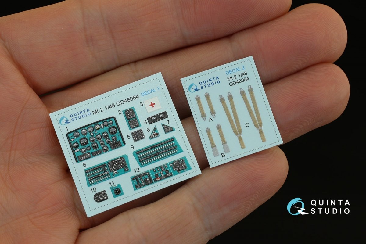 Quinta Studio QD48005 La-5 3D-Printed &amp;amp; colored Interior on decal paper (for Zvezda kit) 1/48 – Bild 5