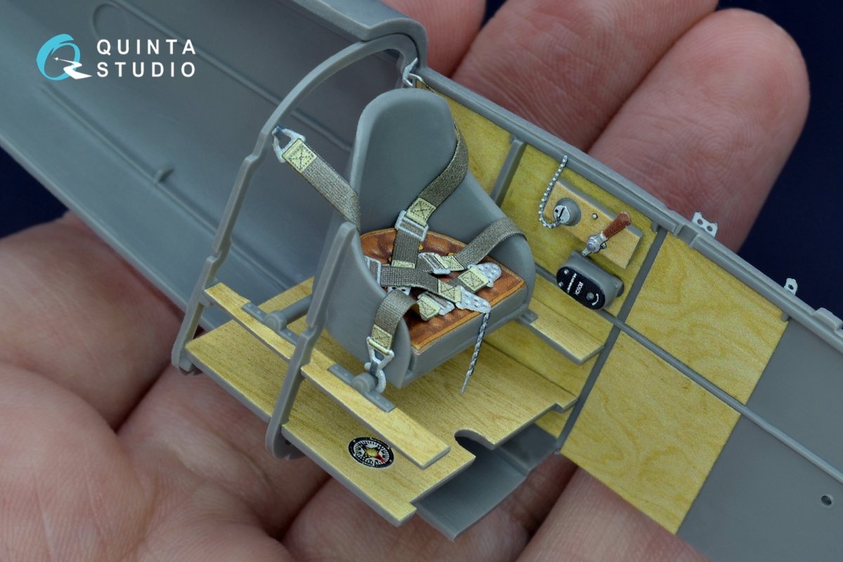 Quinta Studio QD32071 Albatros D.III OAW 3D-Printed &amp;amp; colored Interior on decal paper (for Roden kit) 1/32 – immagine 6