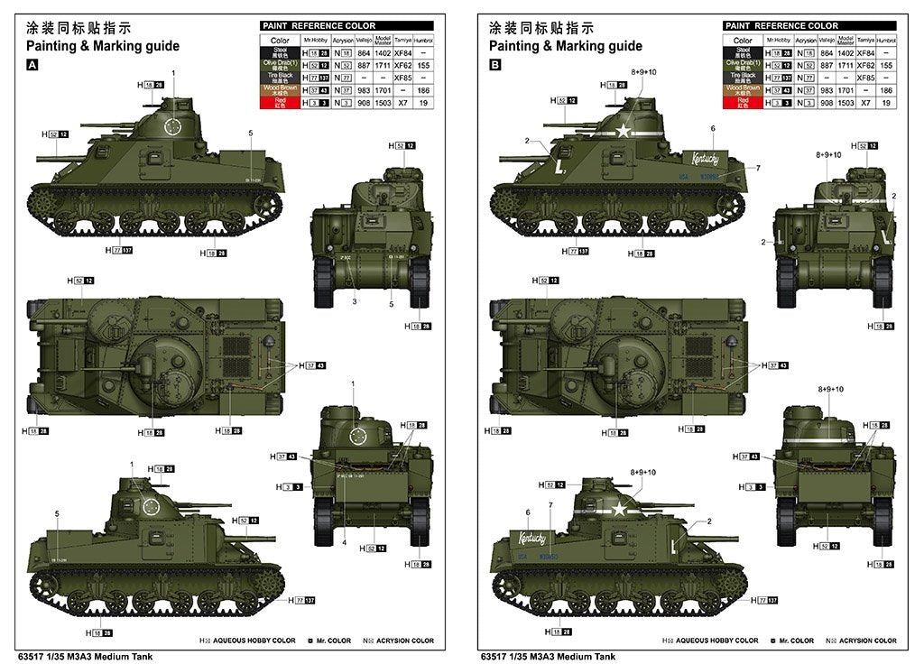 I Love Kit 63517 M3A3 Medium Tank 1/35 – obrázek 3