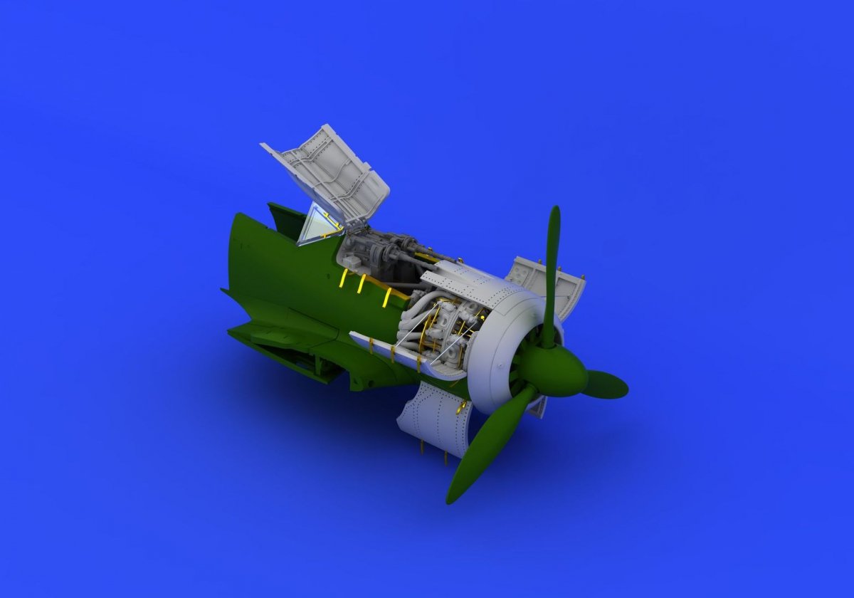 Eduard 672088 Fw 190A-8 engine &amp;amp; fuselage guns 1/72 (EDUARD) – image 3