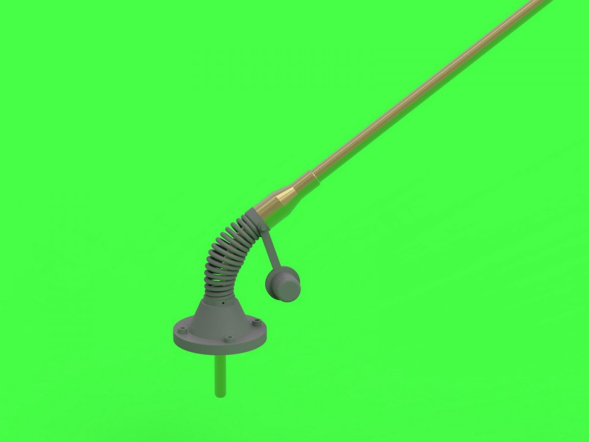 Master GM-35-014 Comrod VHF3088VM Antenna - used on KTO Rosomak and other vehicles (1 pc.) - version with a bent base (1/35) – image 2