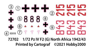 Hobby 2000 72702 Pz.Kpfw.IV Ausf.F2 (G) North Africa 1942 – DRAGON + CARTOGRAF 1/72 – image 3