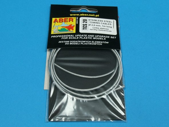 Aber TCS20 Stainless Steel Towing Cables 2.0mm, 1m long – Bild 4