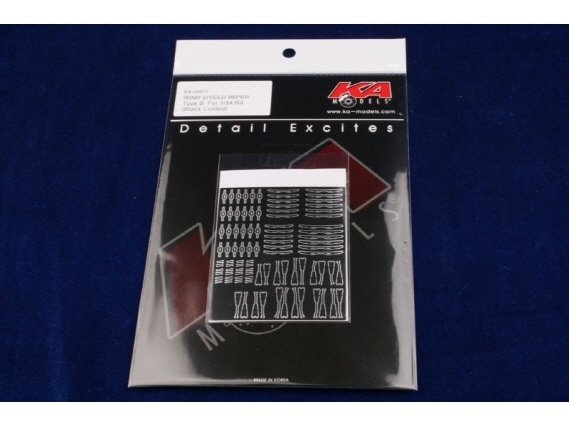 KA Models KA-24011 Windshield Wiper Type B Black Coated (wipers) 1/24