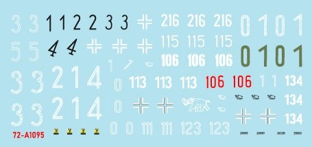 Star Decals 72-A1095 Tiger I. sPzAbt 502 # 1. Initial / Early / Mid production Tigers. 1/72 – immagine 2