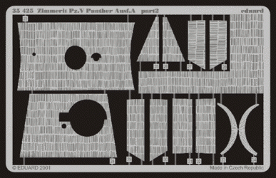 Eduard 35425 Zimmerit Panther Ausf. A 1/35 Tamiya – immagine 2