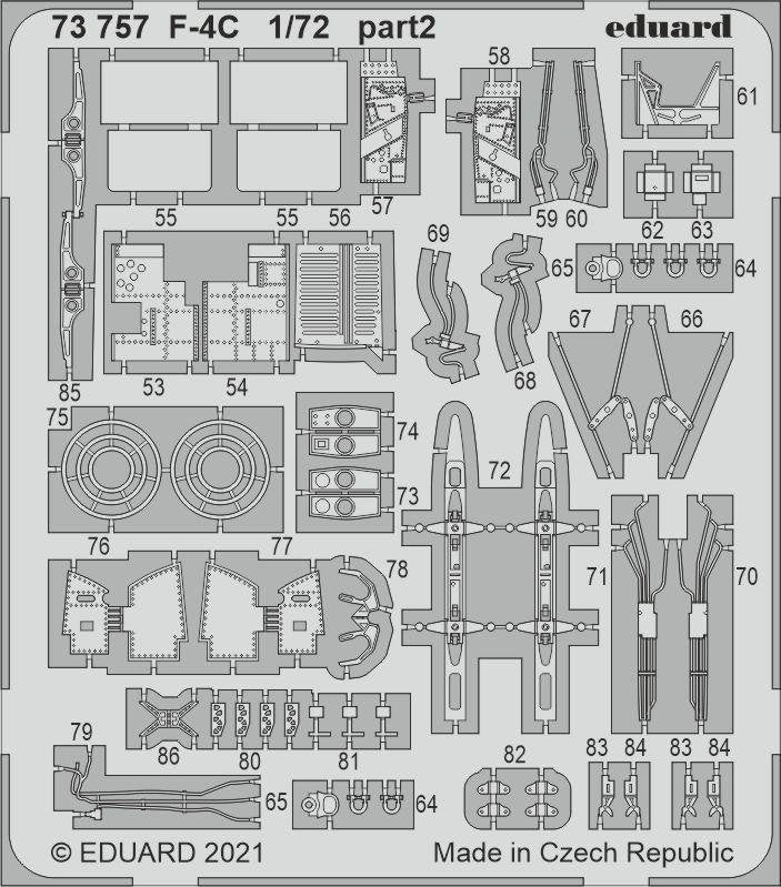 Eduard 73757 F-4C FINE MOLDS 1/72 – Bild 3