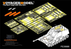 Voyager modèle PE35689 seconde guerre mondiale allemand Sd.Kfz.164 Nashorn pour DRAGON 6387/6165/6166/6314 1/35