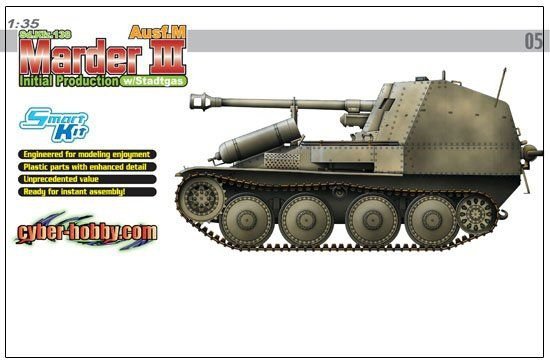 Cyber Hobby 6468 Sd.Kfz.138 Marder III Ausf.M Initial Production in Stadtgas (1/35)