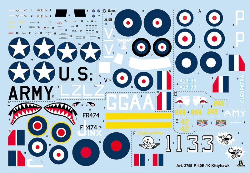 Italeri 2795 P-40 E/K KITTYHAWK 1/48 – Bild 6