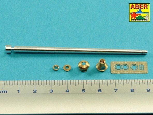 Aber 35L-048N 75mm KwK40L/48 barrel with late muzzle brake for German Panzer IV Ausf. J late - Ausf. J final series 1/35 – imagen 3